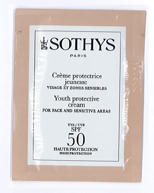 Crème Protectrice jeunesse SPF 50 Visage et zones sensibles SACHETS